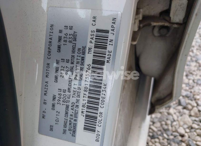 Photo 9 of 2013 Mazda Mazda3 I SV (VIN JM1BL1TF8D1735766)