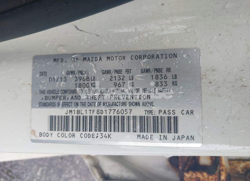 Photo 9 of 2013 Mazda Mazda3 I SV (VIN JM1BL1TF8D1776057)