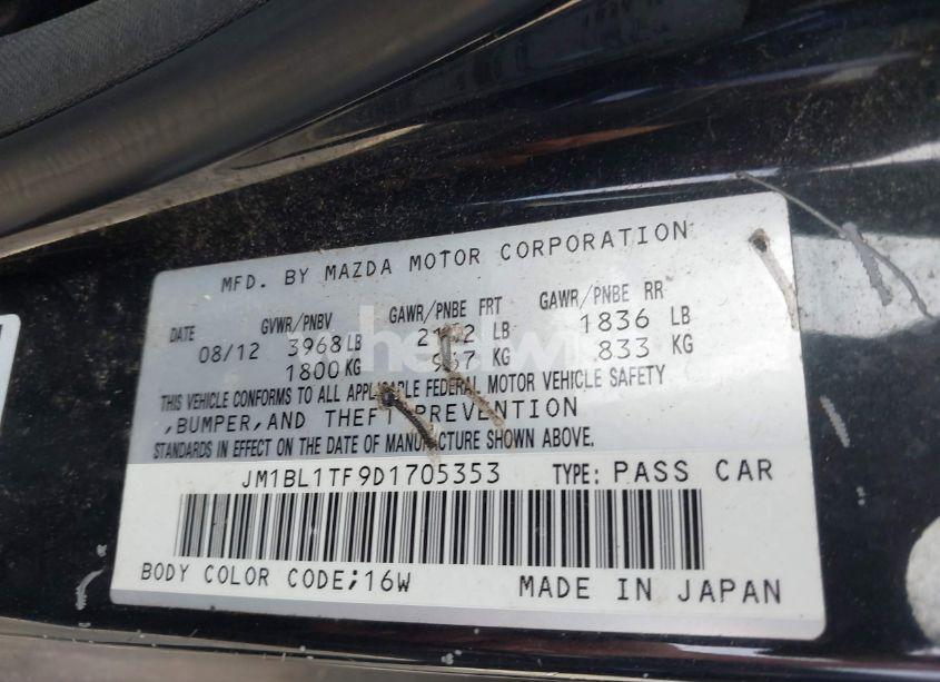 Photo 9 of 2013 Mazda Mazda3 I SV (VIN JM1BL1TF9D1705353)