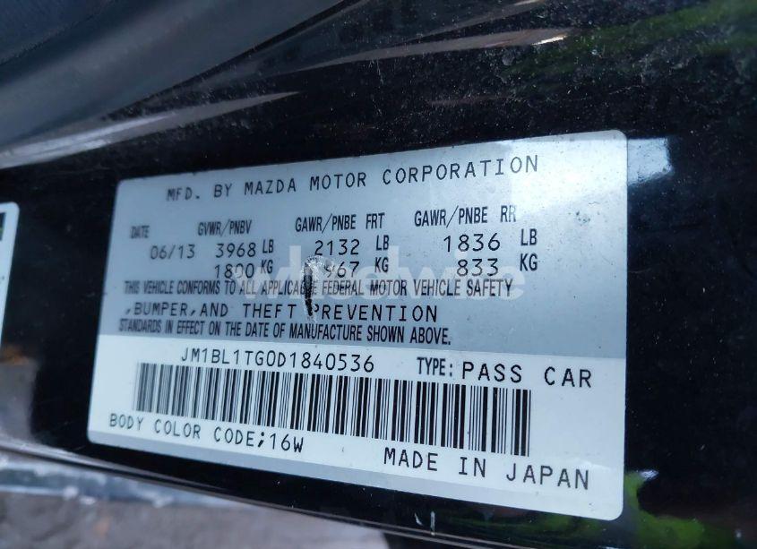 Photo 9 of 2013 Mazda Mazda3 I SV (VIN JM1BL1TG0D1840536)