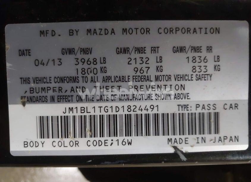 Photo 9 of 2013 Mazda Mazda3 I SV (VIN JM1BL1TG1D1824491)