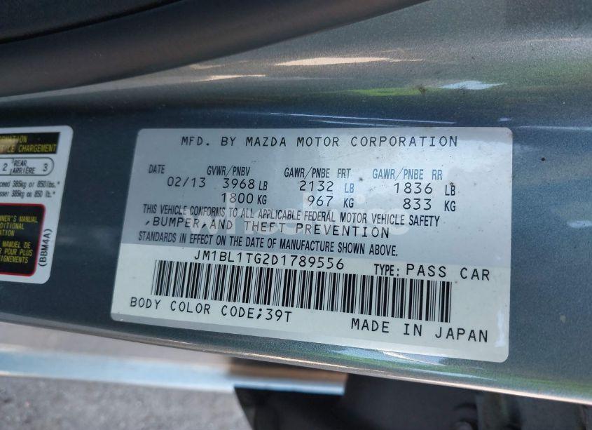 Photo 9 of 2013 Mazda Mazda3 I SV (VIN JM1BL1TG2D1789556)
