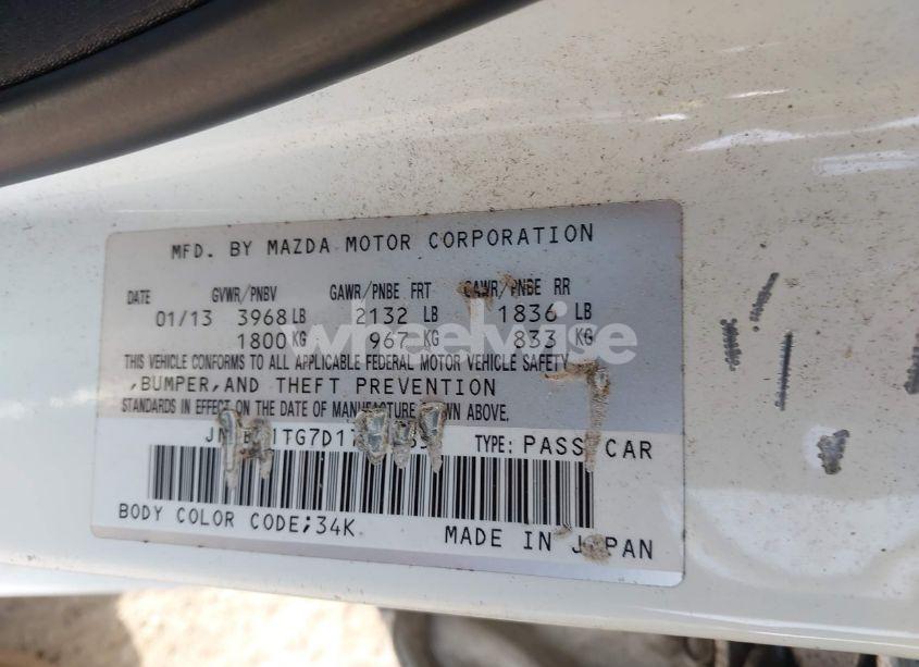 Photo 9 of 2013 Mazda Mazda3 I SV (VIN JM1BL1TG7D1776835)