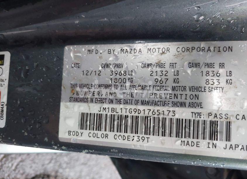 Photo 9 of 2013 Mazda Mazda3 I SV (VIN JM1BL1TG9D1765173)