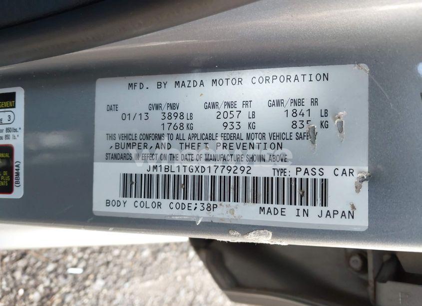 Photo 9 of 2013 Mazda Mazda3 I SV (VIN JM1BL1TGXD1779292)