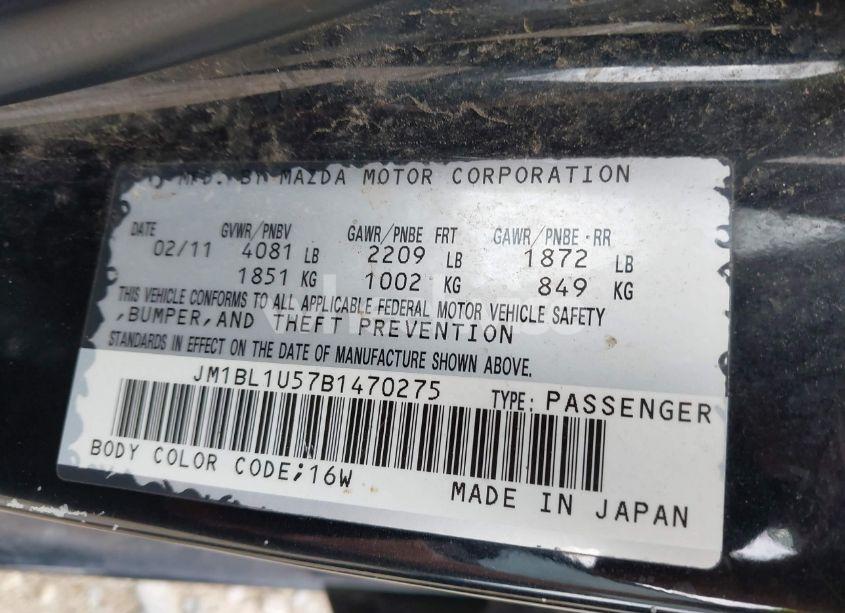 Photo 9 of 2011 Mazda Mazda3 S SPORT (VIN JM1BL1U57B1470275)