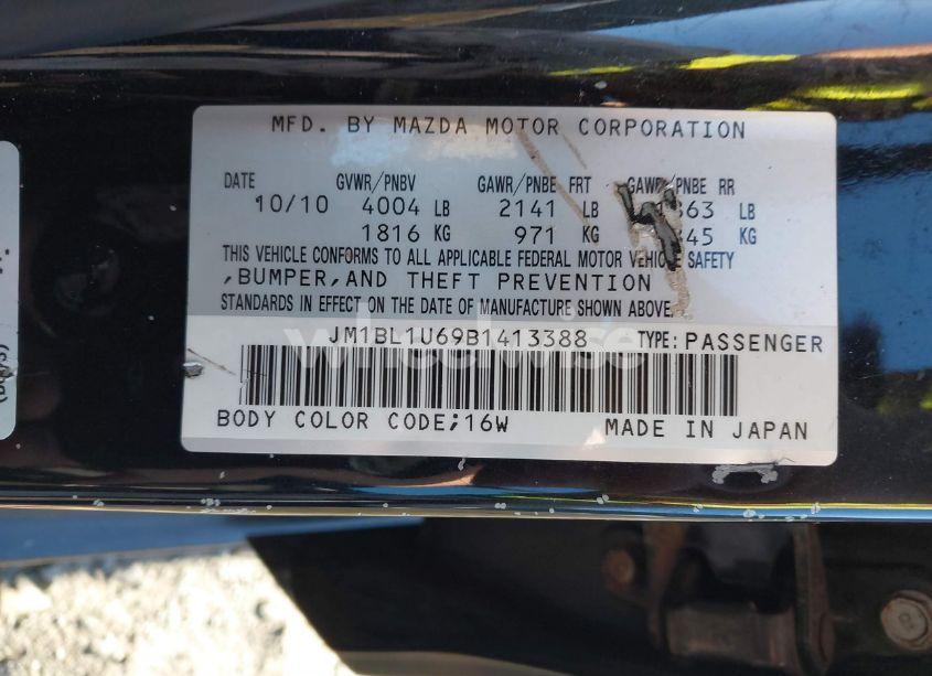 Photo 9 of 2011 Mazda Mazda3 S SPORT (VIN JM1BL1U69B1413388)