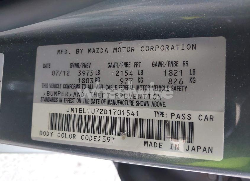 Photo 9 of 2013 Mazda Mazda3 I SPORT (VIN JM1BL1U72D1701541)