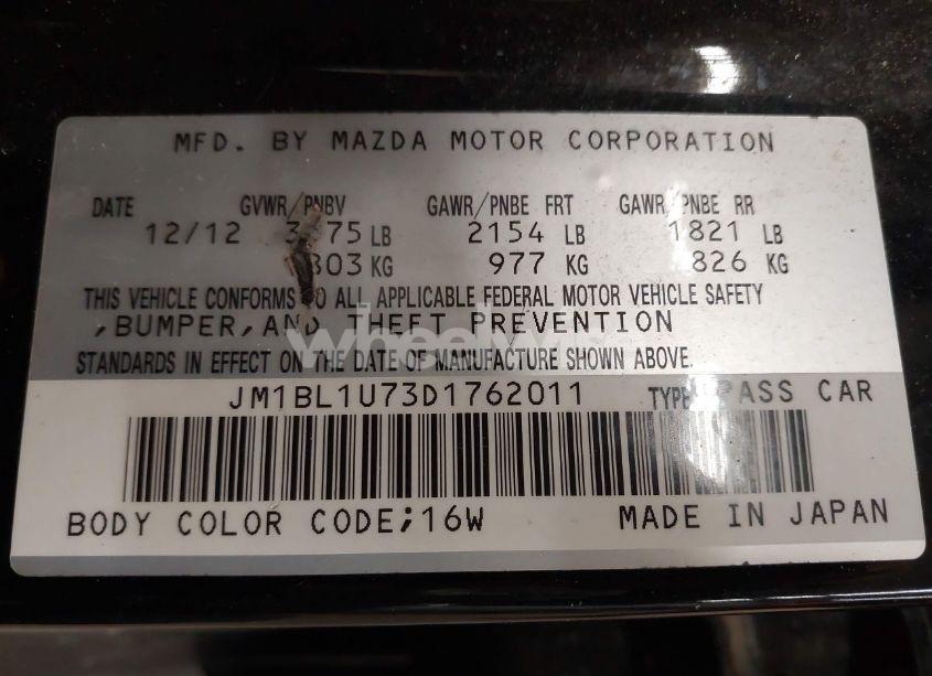 Photo 9 of 2013 Mazda Mazda3 I SPORT (VIN JM1BL1U73D1762011)