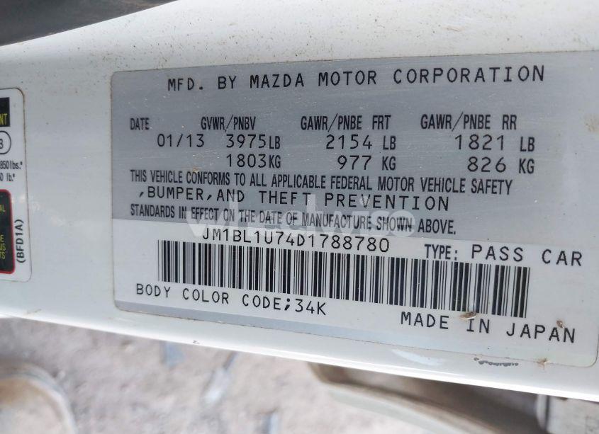 Photo 9 of 2013 Mazda Mazda3 I SPORT (VIN JM1BL1U74D1788780)