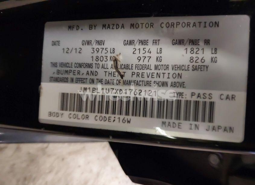 Photo 9 of 2013 Mazda Mazda3 I SPORT (VIN JM1BL1U7XD1762121)