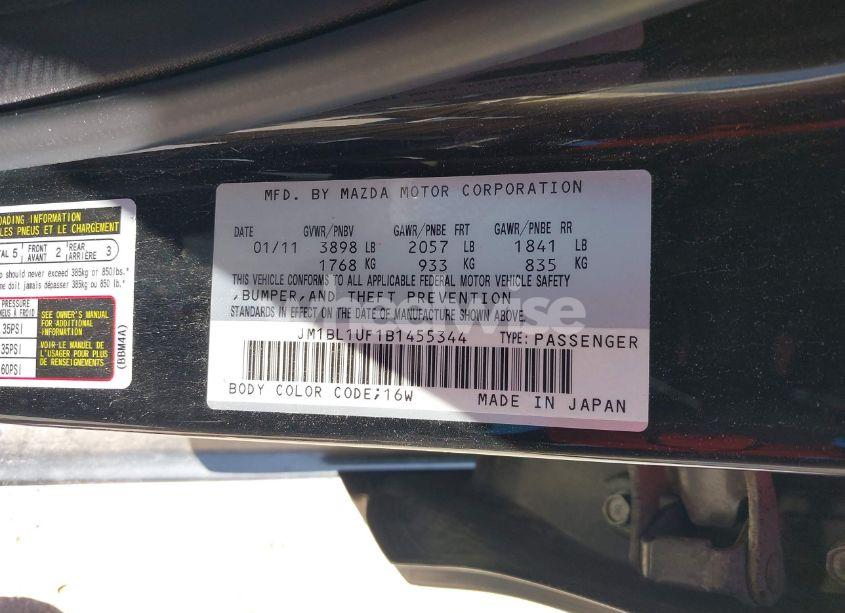 Photo 9 of 2011 Mazda Mazda3 I SPORT (VIN JM1BL1UF1B1455344)