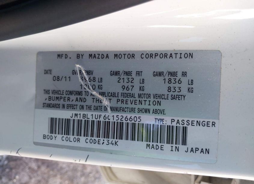 Photo 9 of 2012 Mazda Mazda3 I SPORT (VIN JM1BL1UF6C1526605)