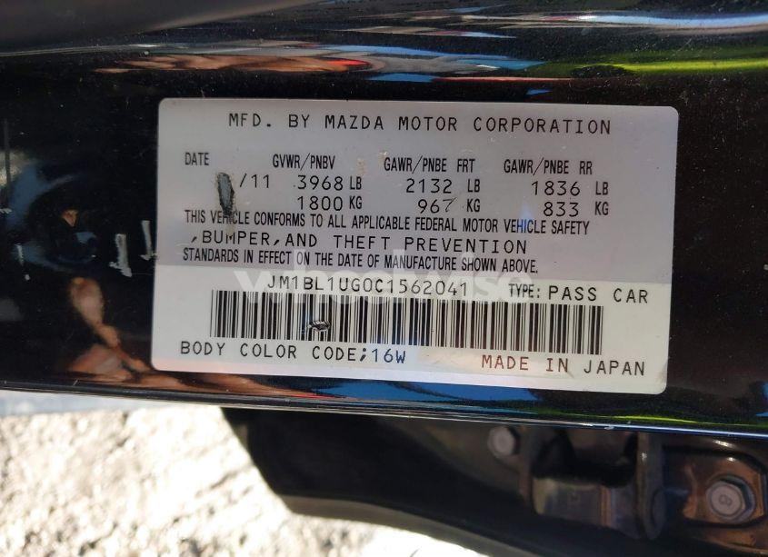 Photo 9 of 2012 Mazda Mazda3 I SPORT (VIN JM1BL1UG0C1562041)