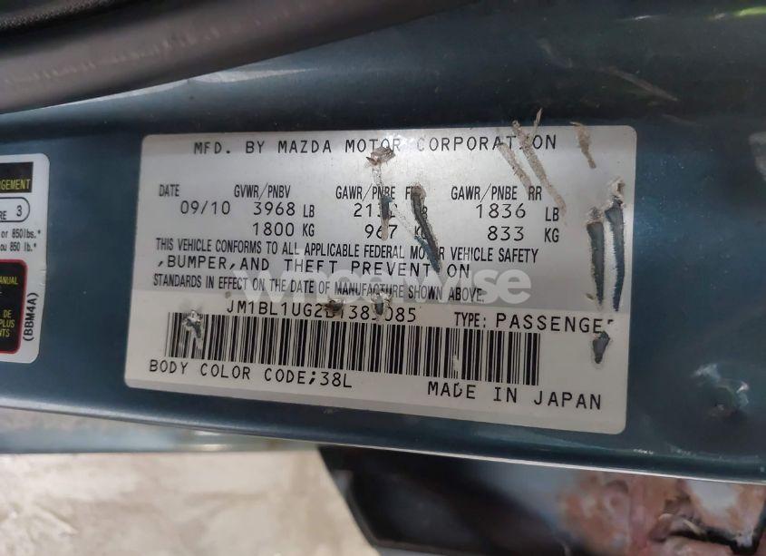 Photo 9 of 2011 Mazda Mazda3 I SPORT (VIN JM1BL1UG2B1385085)