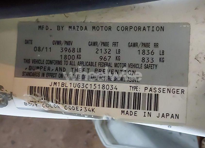 Photo 9 of 2012 Mazda Mazda3 I SPORT (VIN JM1BL1UG3C1518034)