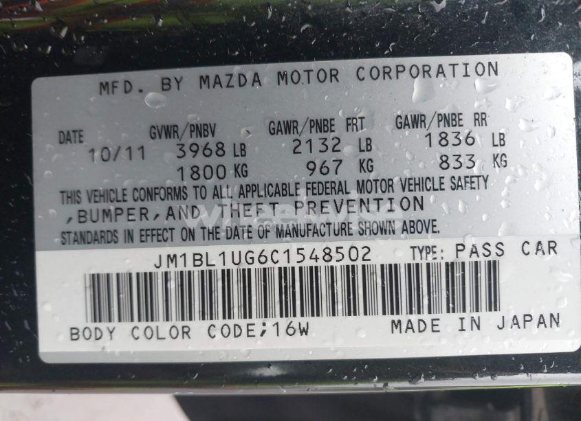 Photo 9 of 2012 Mazda Mazda3 I SPORT (VIN JM1BL1UG6C1548502)