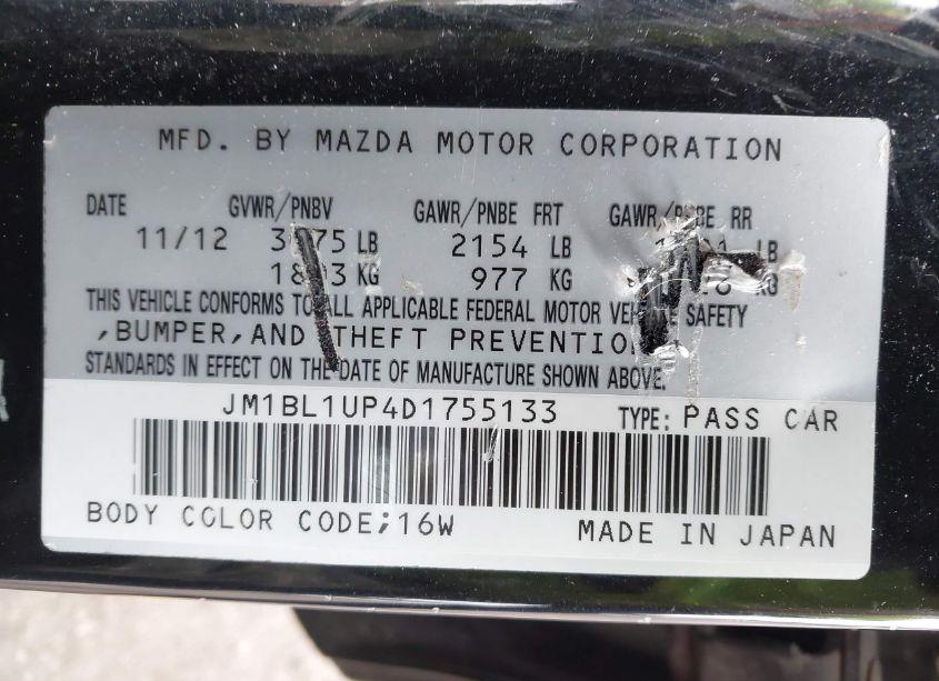 Photo 9 of 2013 Mazda Mazda3 I SPORT (VIN JM1BL1UP4D1755133)