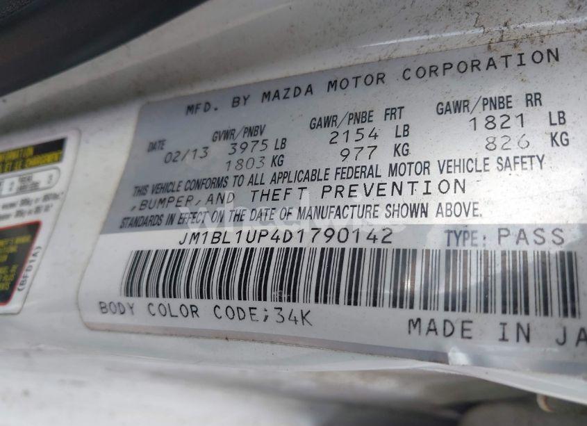 Photo 9 of 2013 Mazda Mazda3 I SPORT (VIN JM1BL1UP4D1790142)