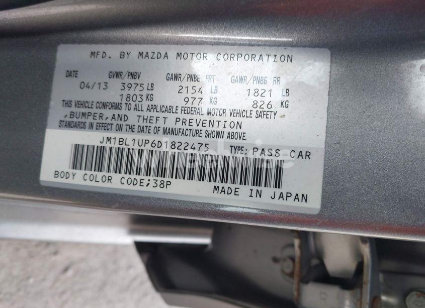 Photo 9 of 2013 Mazda Mazda3 I SPORT (VIN JM1BL1UP6D1822475)