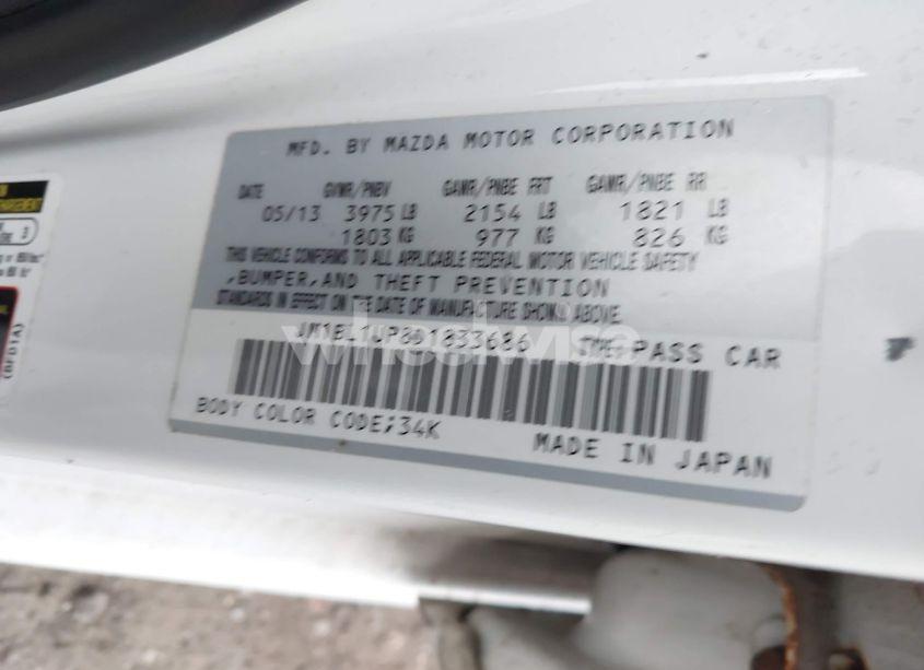 Photo 9 of 2013 Mazda Mazda3 I SPORT (VIN JM1BL1UP8D1833686)