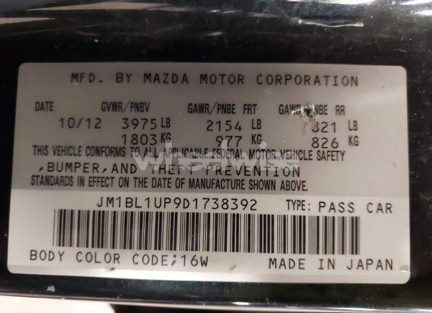 Photo 9 of 2013 Mazda Mazda3 I SPORT (VIN JM1BL1UP9D1738392)