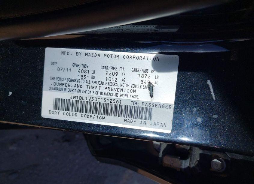 Photo 9 of 2012 Mazda Mazda3 S TOURING (VIN JM1BL1V50C1512561)