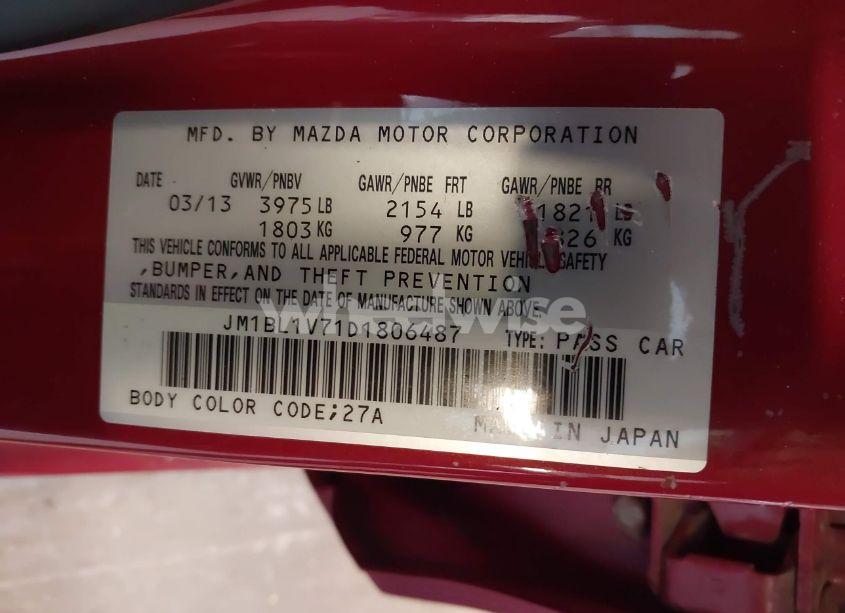 Photo 9 of 2013 Mazda Mazda3 I TOURING (VIN JM1BL1V71D1806487)