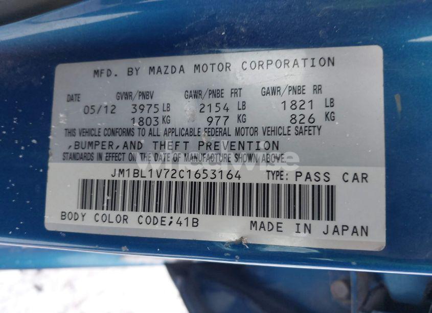 Photo 9 of 2012 Mazda Mazda3 I TOURING (VIN JM1BL1V72C1653164)