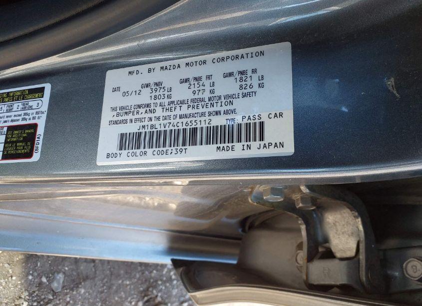 Photo 9 of 2012 Mazda Mazda3 I TOURING (VIN JM1BL1V74C1655112)