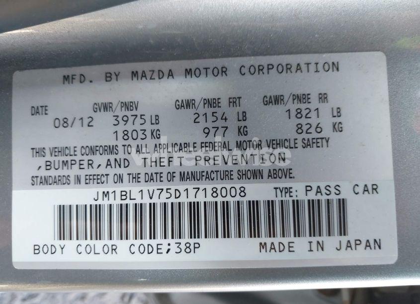 Photo 9 of 2013 Mazda Mazda3 I TOURING (VIN JM1BL1V75D1718008)