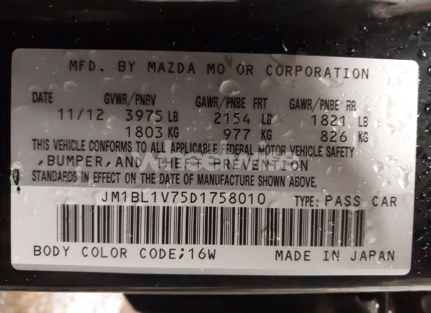 Photo 9 of 2013 Mazda Mazda3 I TOURING (VIN JM1BL1V75D1758010)