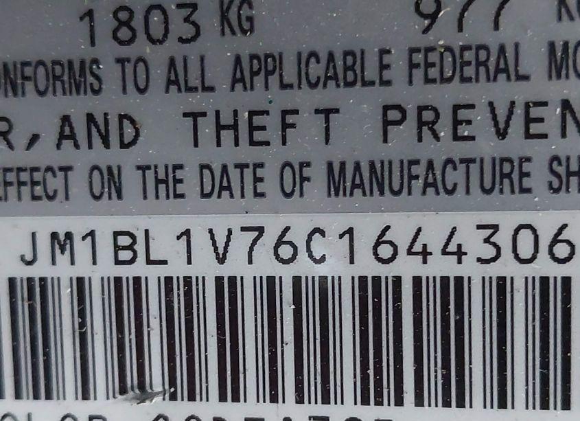 Photo 9 of 2012 Mazda Mazda3 I TOURING (VIN JM1BL1V76C1644306)