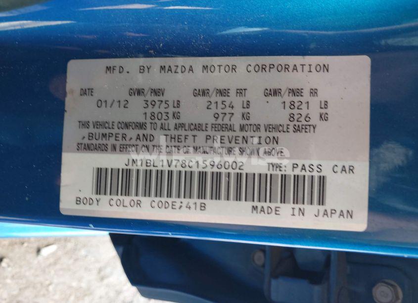 Photo 9 of 2012 Mazda Mazda3 I TOURING (VIN JM1BL1V78C1596002)