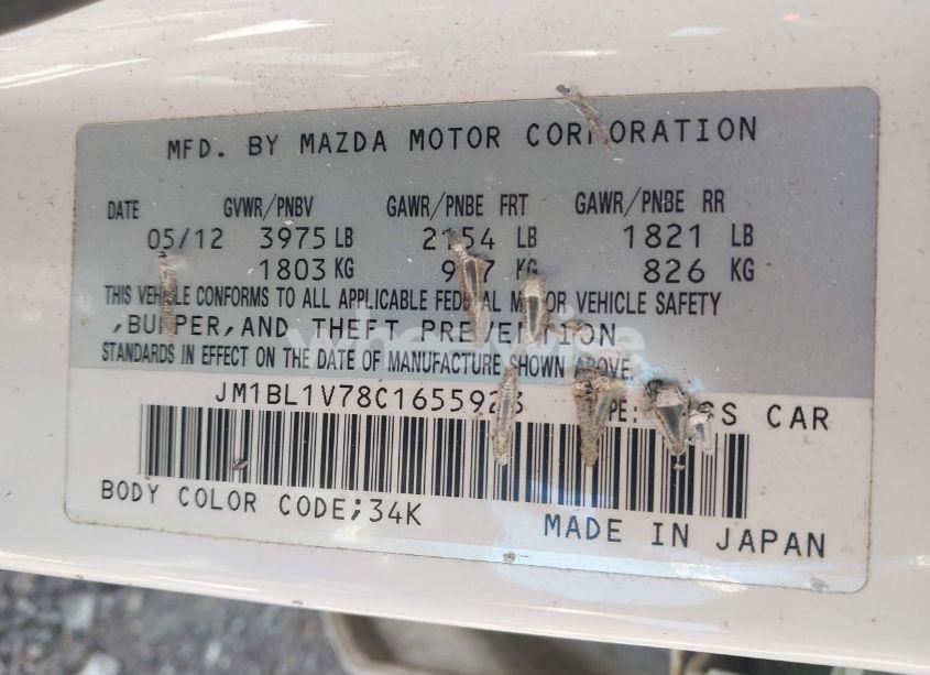 Photo 9 of 2012 Mazda 3 I (VIN JM1BL1V78C1655923)