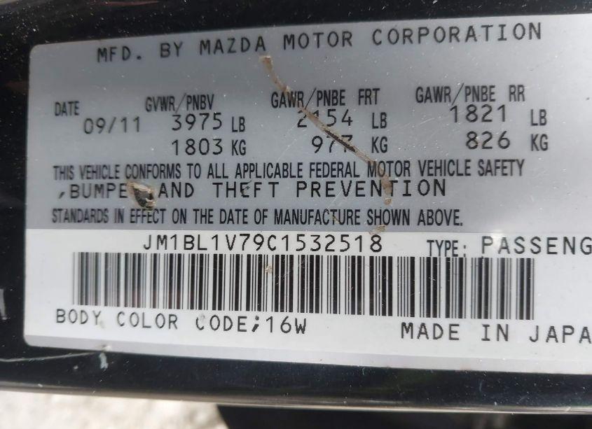 Photo 9 of 2012 Mazda Mazda3 I TOURING (VIN JM1BL1V79C1532518)