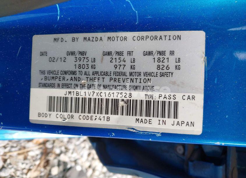 Photo 9 of 2012 Mazda Mazda3 I TOURING (VIN JM1BL1V7XC1617528)