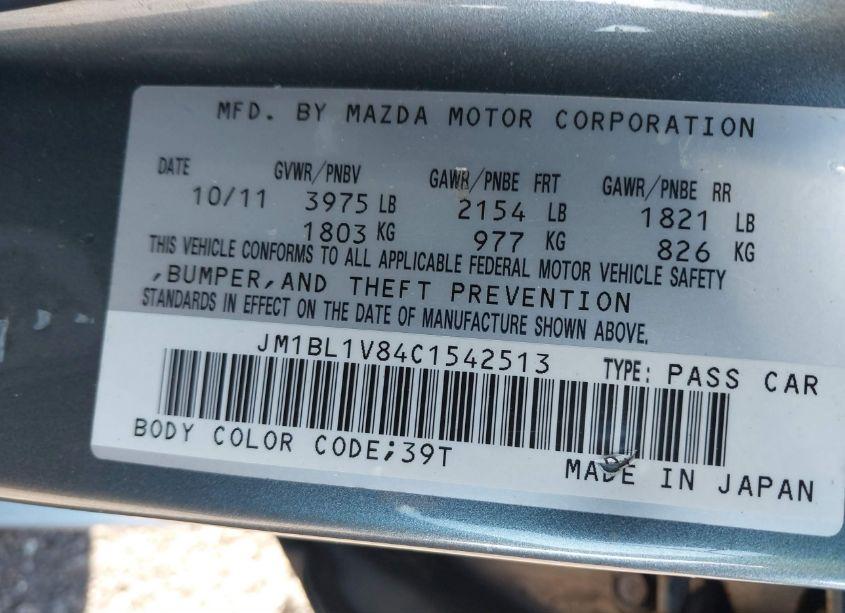 Photo 9 of 2012 Mazda Mazda3 I TOURING (VIN JM1BL1V84C1542513)