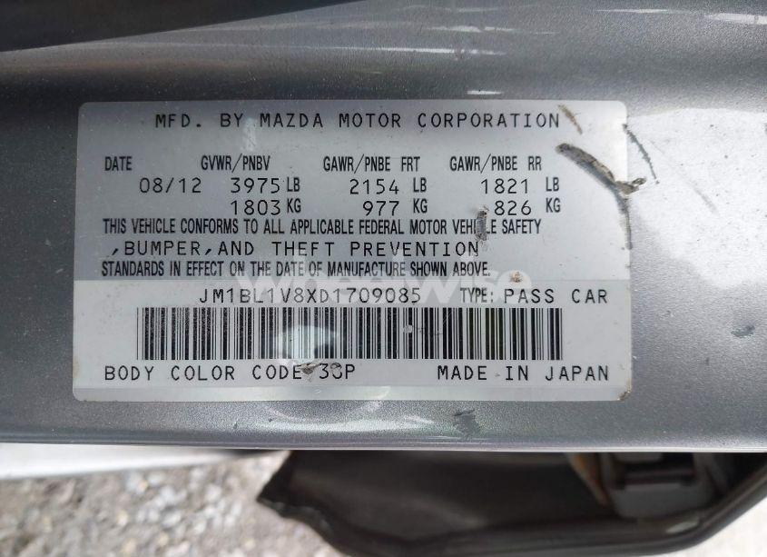 Photo 9 of 2013 Mazda Mazda3 I TOURING (VIN JM1BL1V8XD1709085)