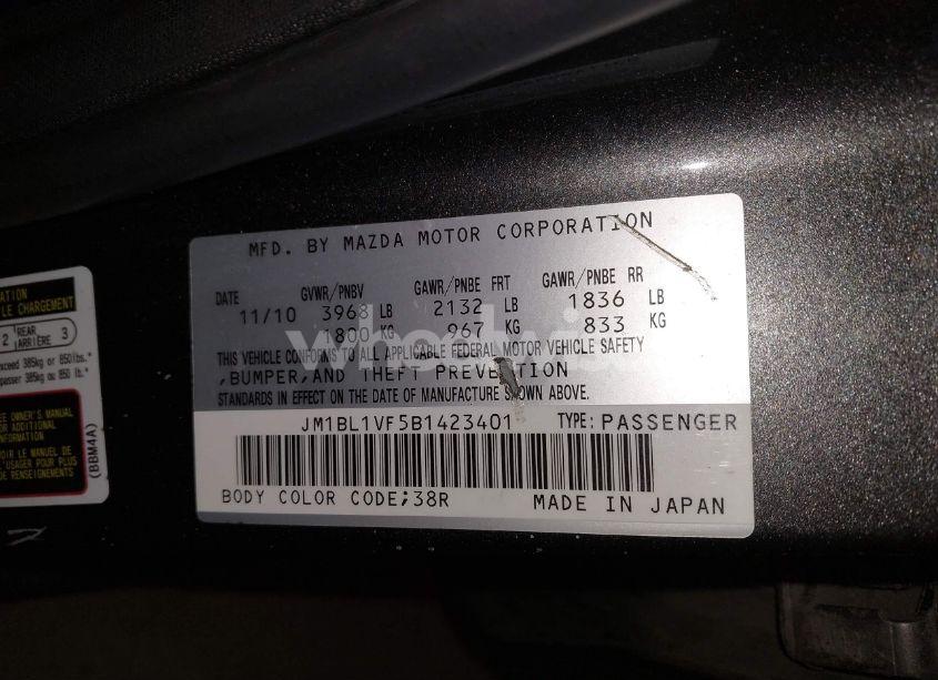 Photo 9 of 2011 Mazda Mazda3 I TOURING (VIN JM1BL1VF5B1423401)