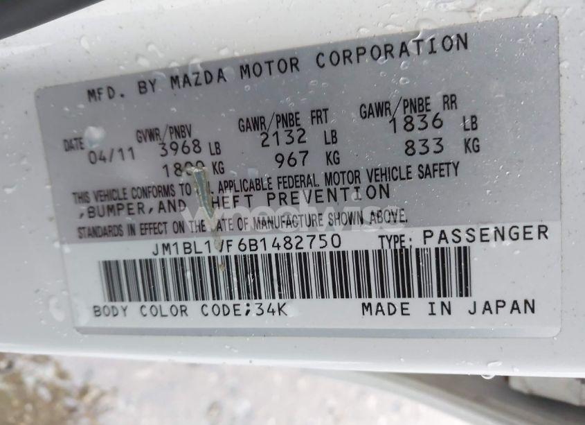 Photo 9 of 2011 Mazda Mazda3 I TOURING (VIN JM1BL1VF6B1482750)