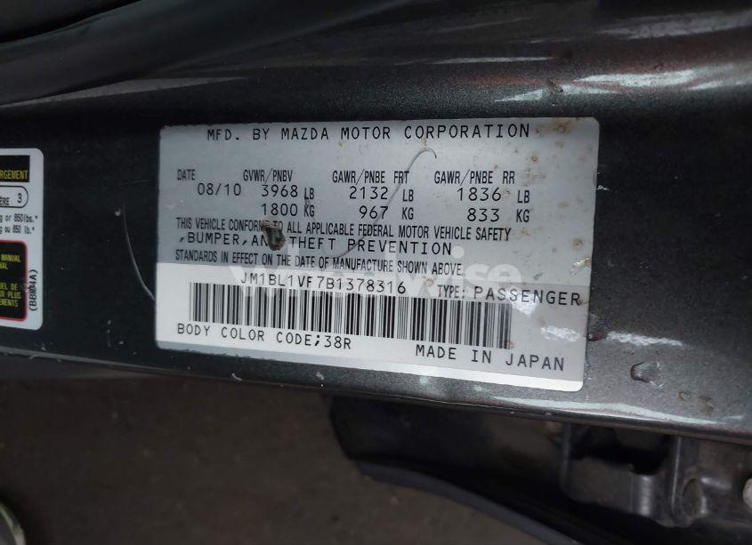 Photo 9 of 2011 Mazda Mazda3 I TOURING (VIN JM1BL1VF7B1378316)