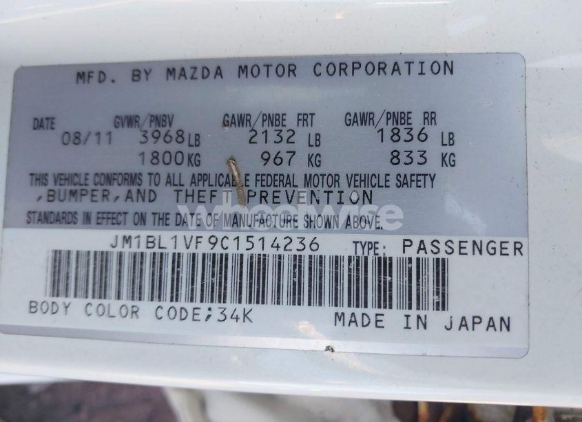 Photo 9 of 2012 Mazda Mazda3 I TOURING (VIN JM1BL1VF9C1514236)