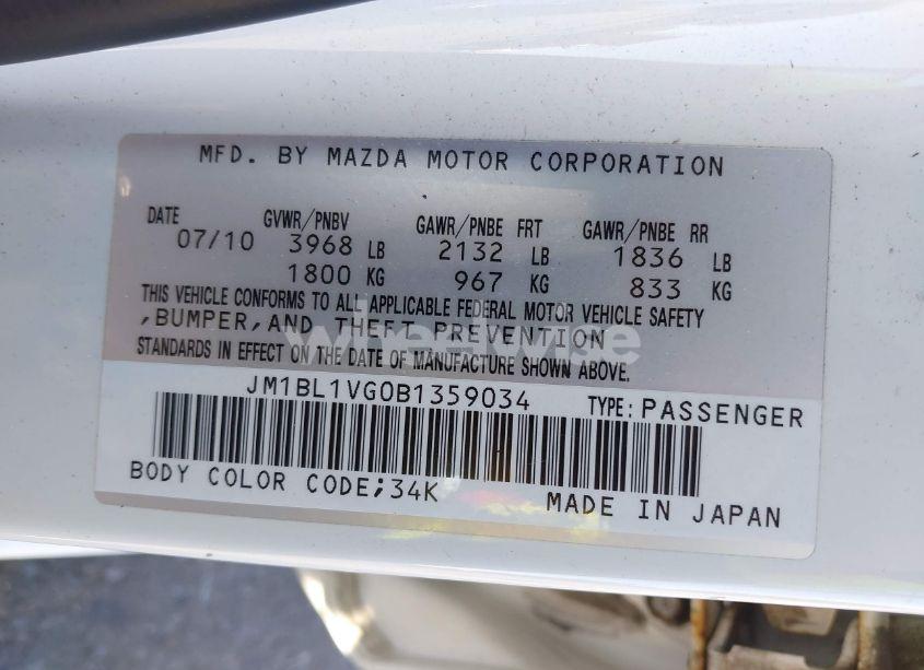 Photo 9 of 2011 Mazda Mazda3 I TOURING (VIN JM1BL1VG0B1359034)