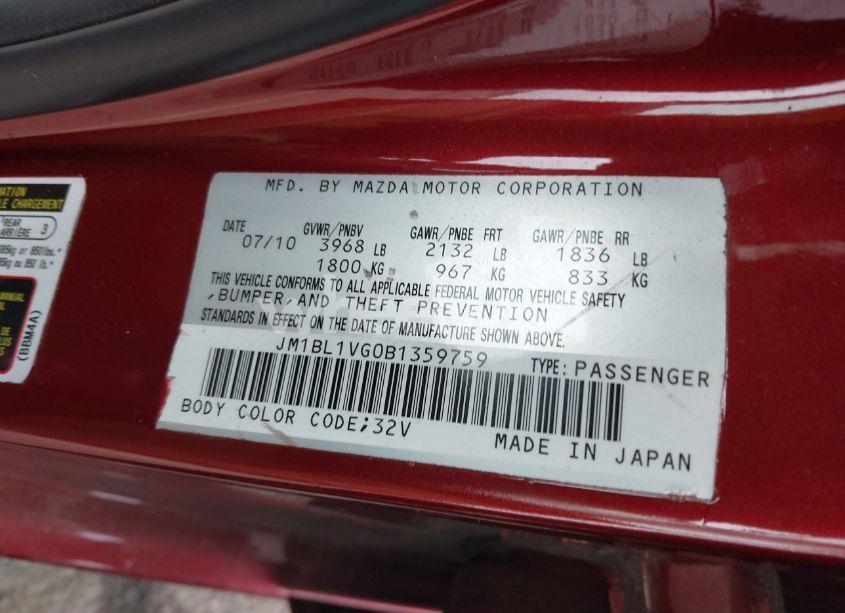 Photo 9 of 2011 Mazda Mazda3 I TOURING (VIN JM1BL1VG0B1359759)