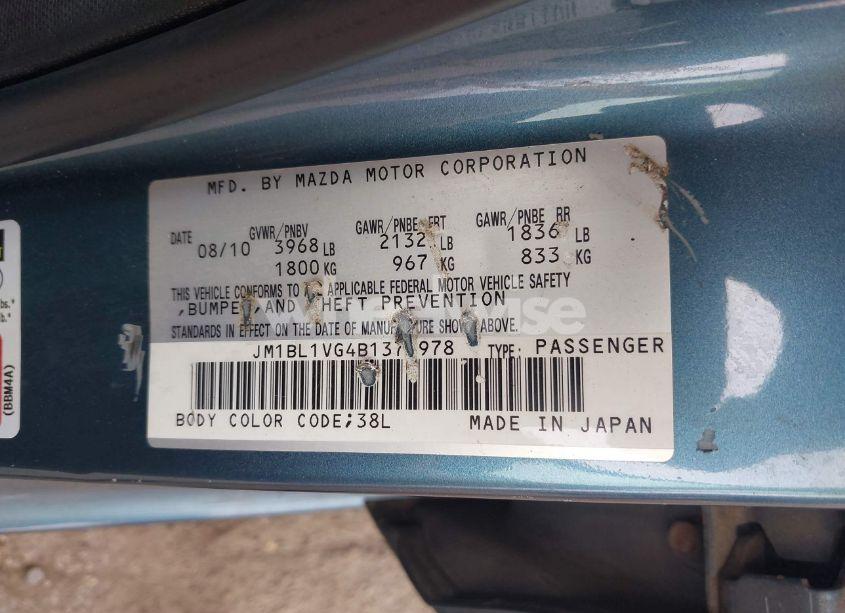 Photo 9 of 2011 Mazda Mazda3 I TOURING (VIN JM1BL1VG4B1375978)