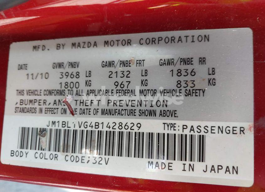Photo 9 of 2011 Mazda Mazda3 I TOURING (VIN JM1BL1VG4B1428629)