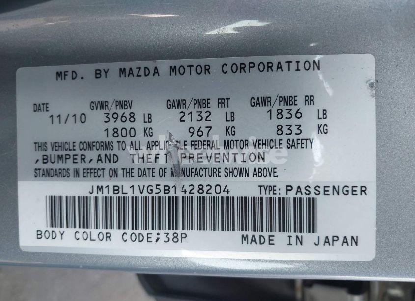 Photo 9 of 2011 Mazda Mazda3 I TOURING (VIN JM1BL1VG5B1428204)