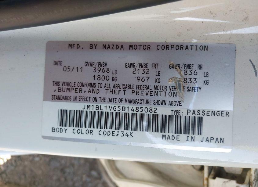 Photo 9 of 2011 Mazda Mazda3 I TOURING (VIN JM1BL1VG5B1485082)