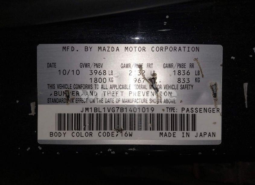 Photo 9 of 2011 Mazda Mazda3 I TOURING (VIN JM1BL1VG7B1401019)